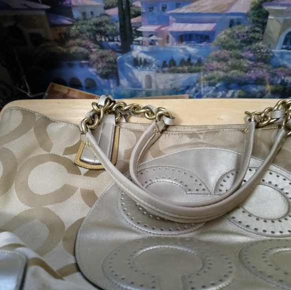 Coach Colette Designer Shoulder Tote Handbag Purse,Excellent Condition👜 - Picture 7 of 15